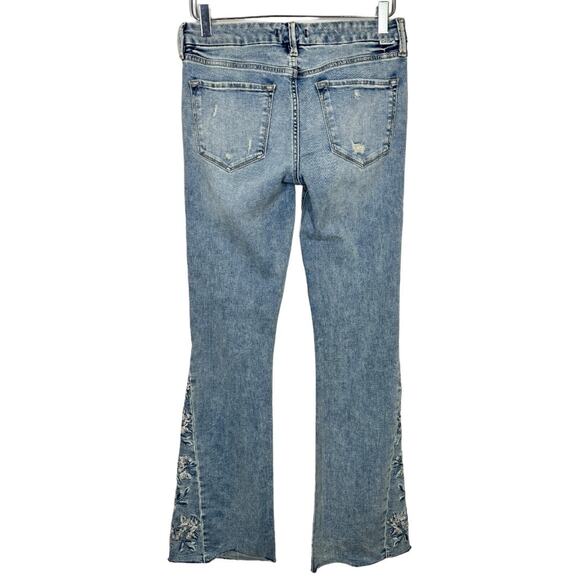 Dear John Sloane Embroidered Bootcut Jeans 27 Floral Embroidered Arbor Mid Rise - Picture 5 of 11
